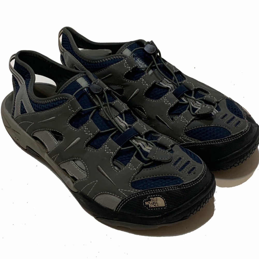 The North Face Men's gray and Navy Sandals